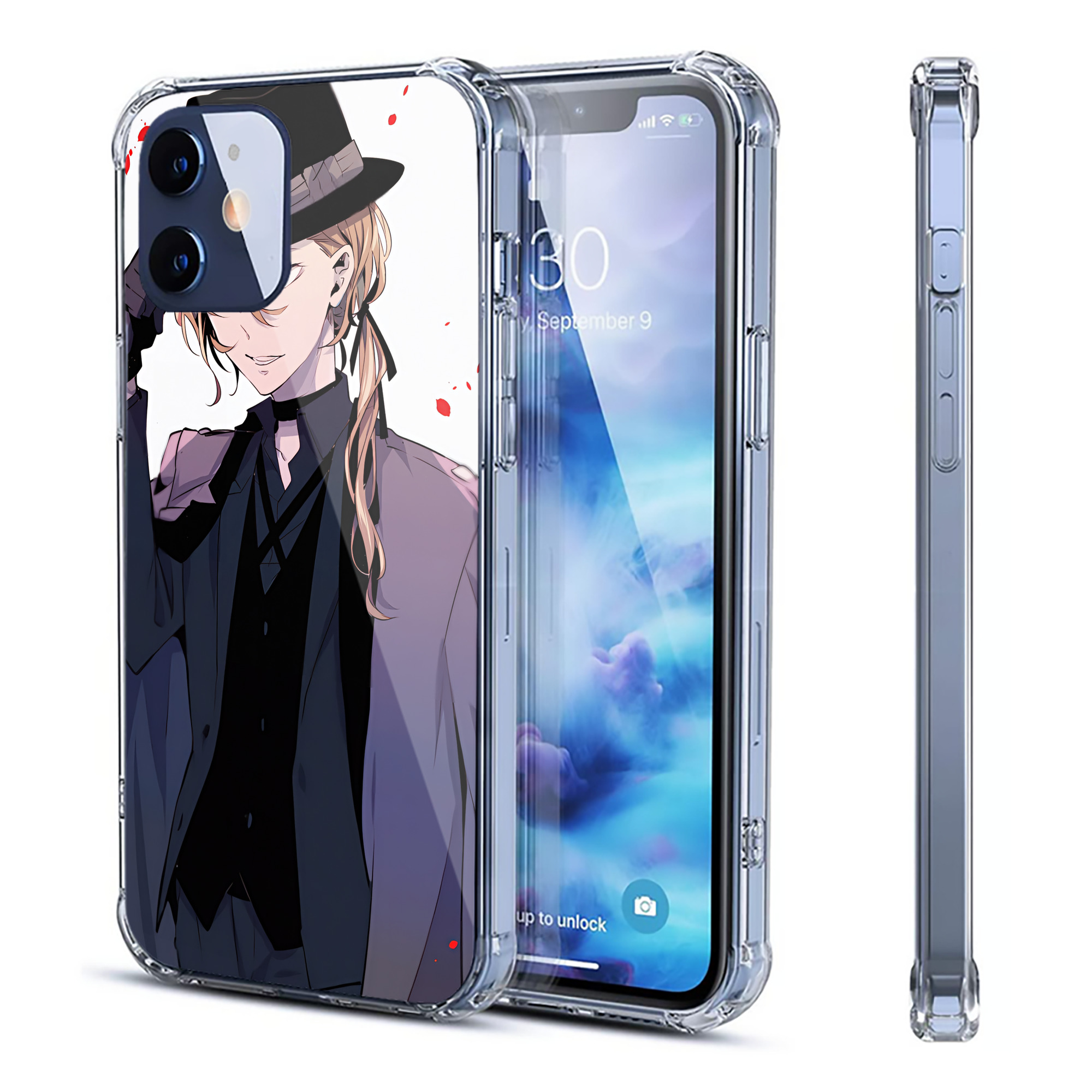 （画像用） 文豪ストレイドッグス Bungo Stray Dogs 【iPhone 12シリーズ対応】透明スマホケース（クリアソフトケース）